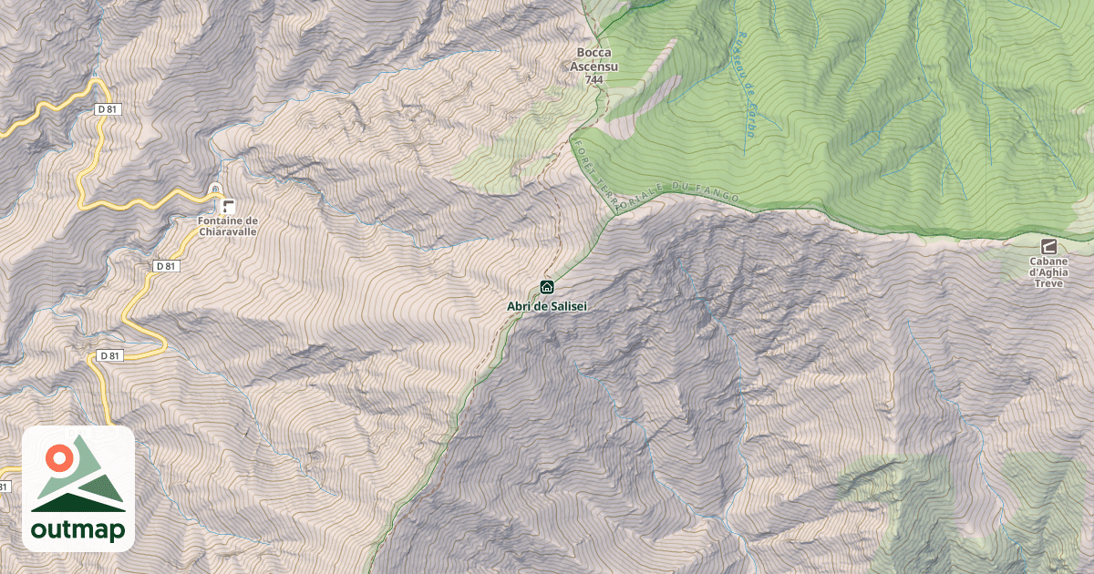 Map of Abri de Salisei