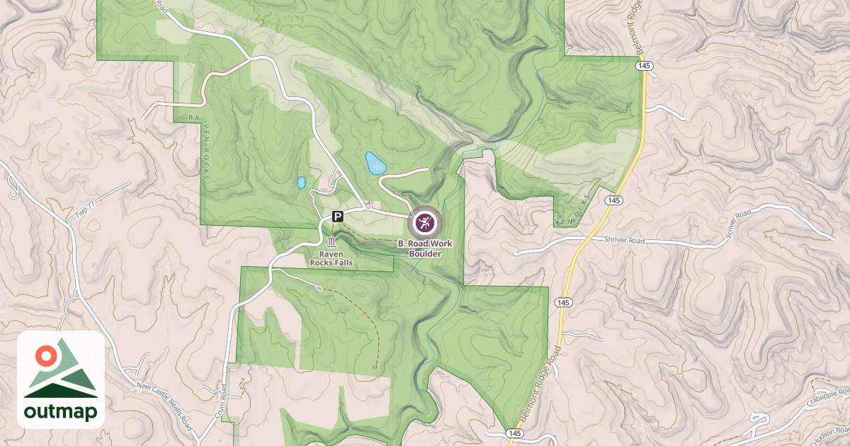 Map of B. Road Work Boulder