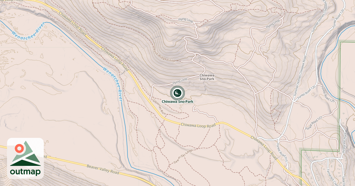 Map of Chiwawa Sno-Park