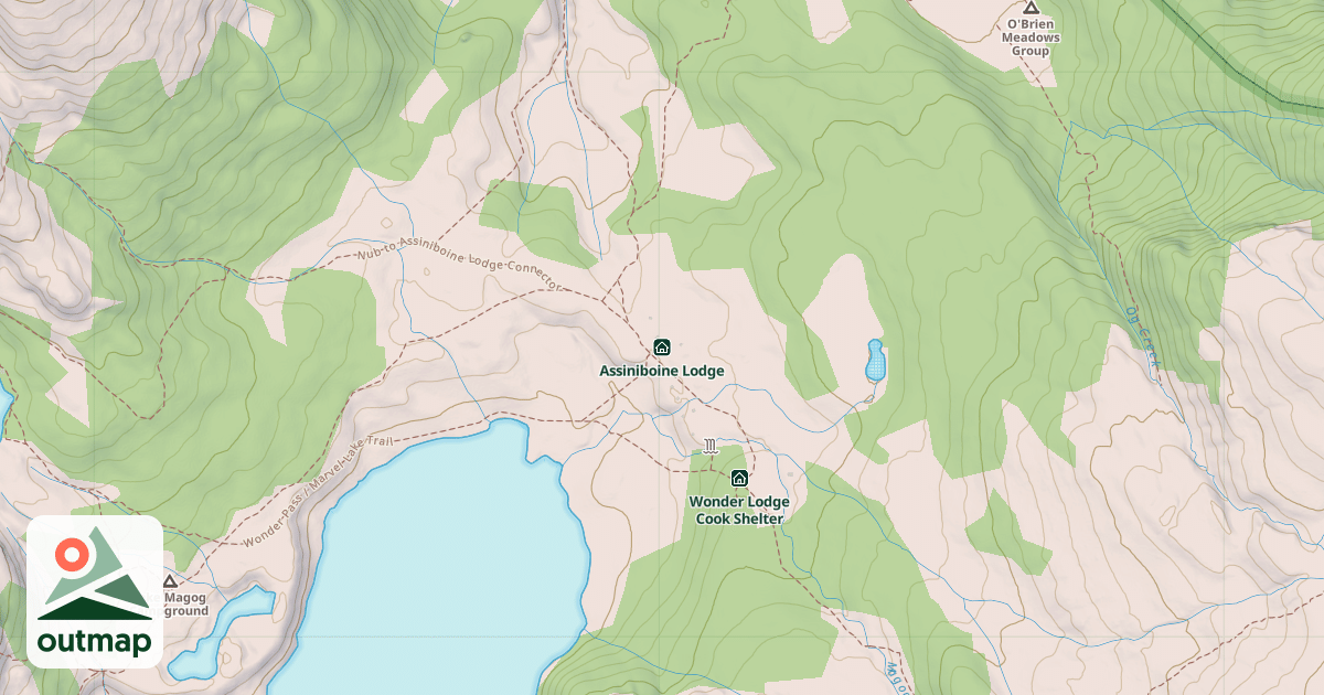 Map of Assiniboine Lodge