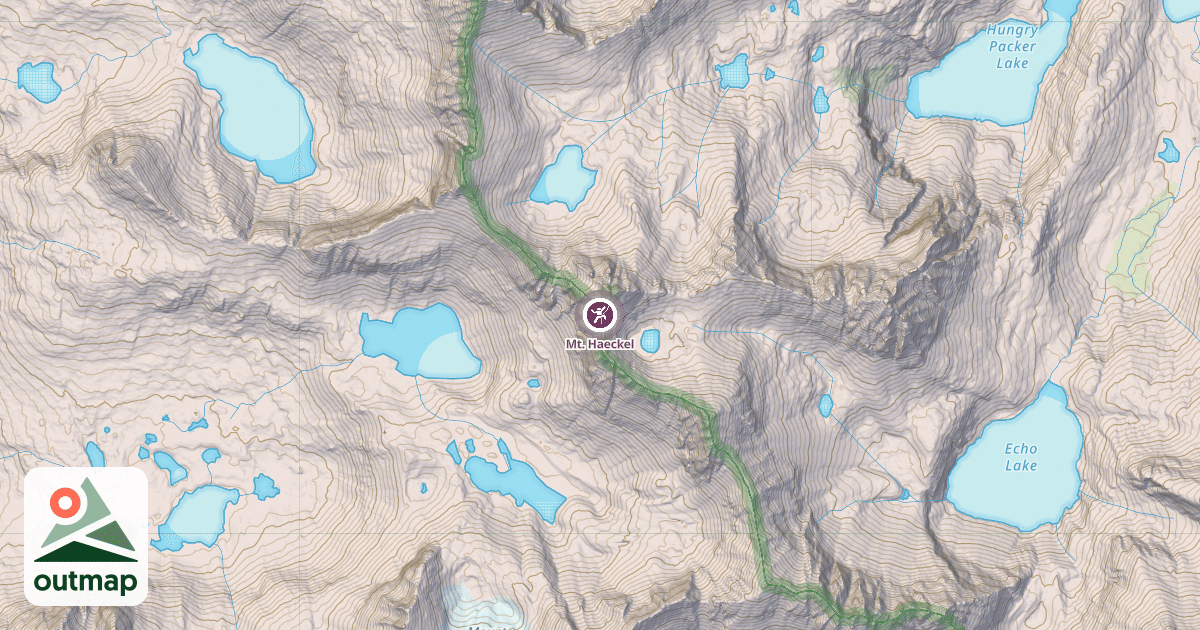 Map of Mt. Haeckel
