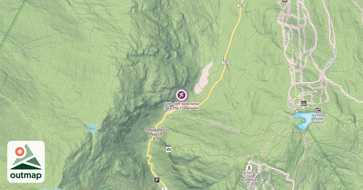 Map of 02W - Jeff Slide Area (aka The Classroom)