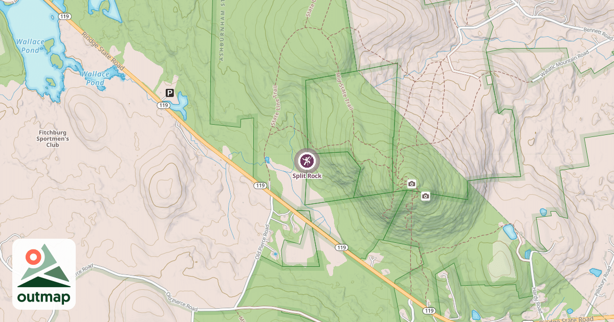 Map of Split Rock