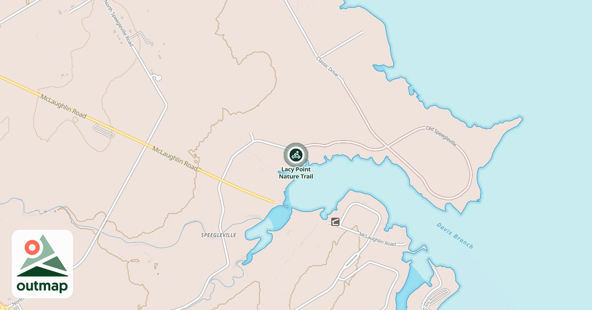 Map of Lacy Point Nature Trail