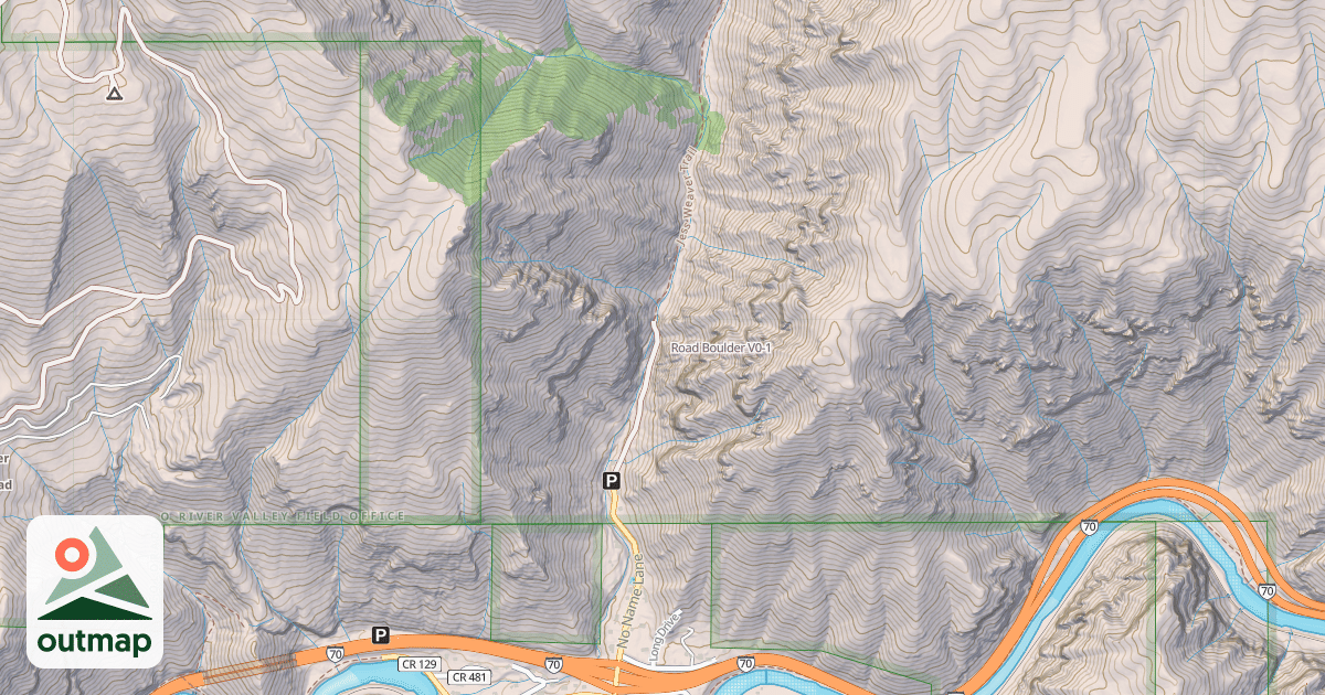 Map of Road Boulder