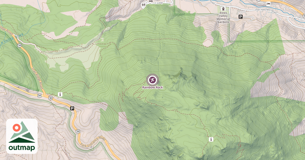Map of Rainbow Rock