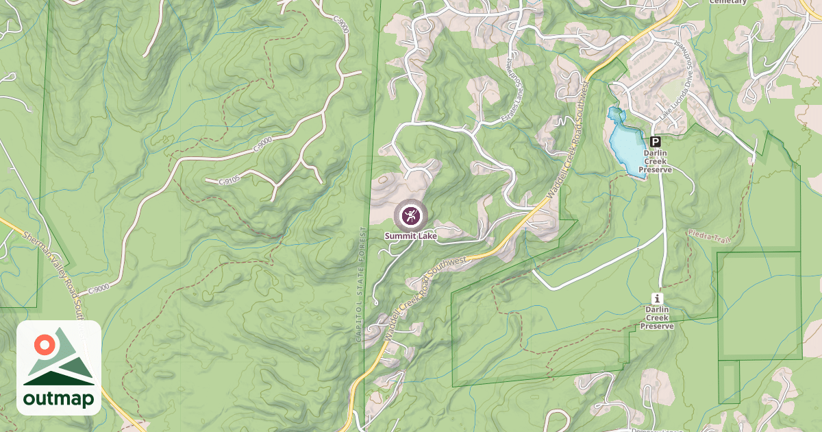 Map of Summit Lake
