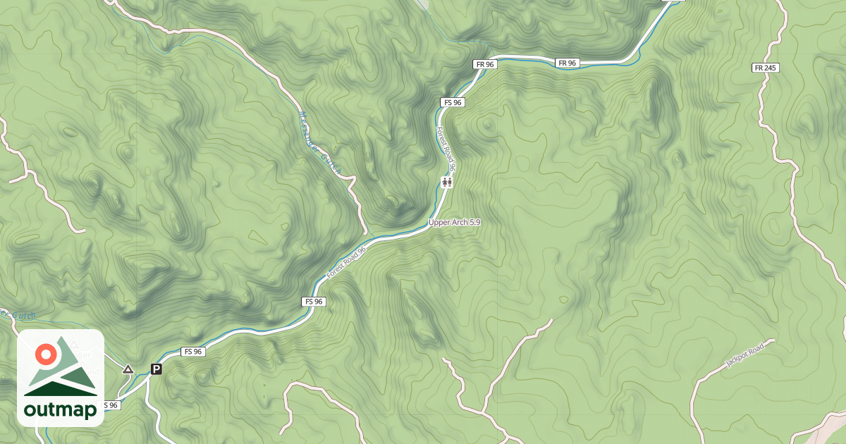 Map of Upper Arch