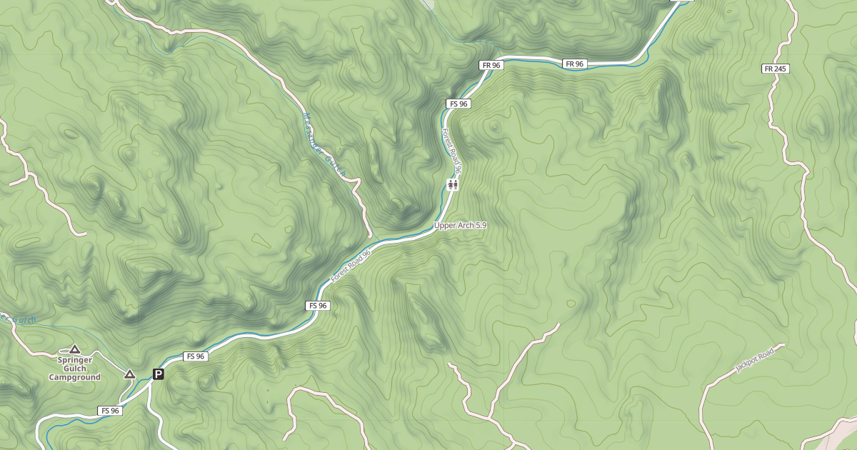 Map preview of Upper Arch