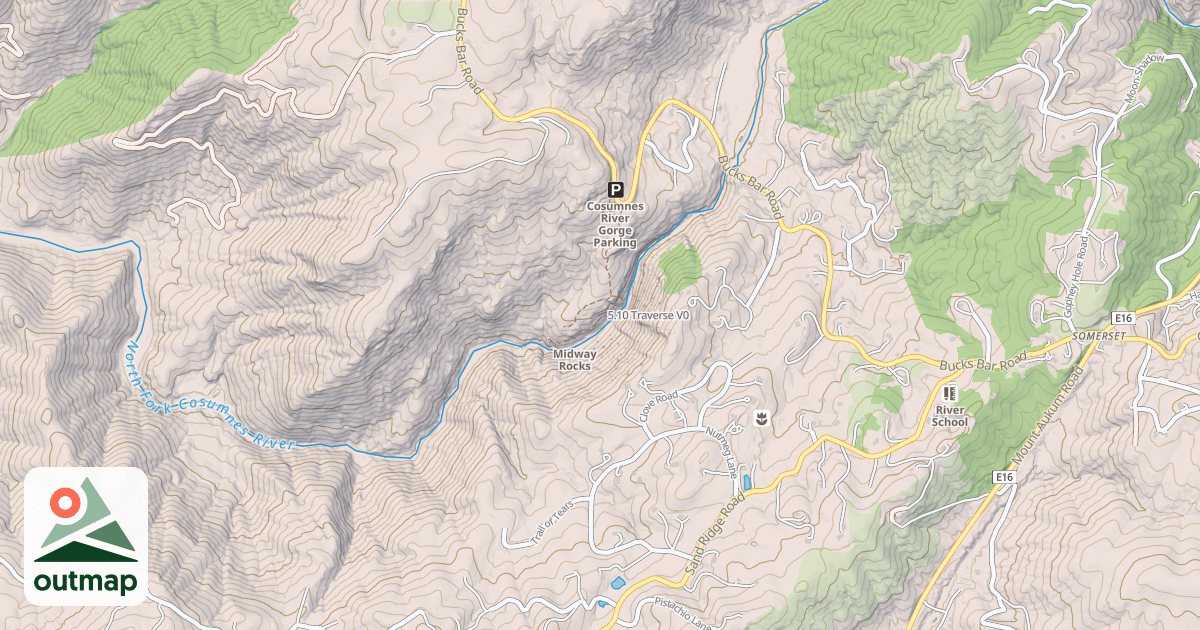 Map of 5.10 Traverse