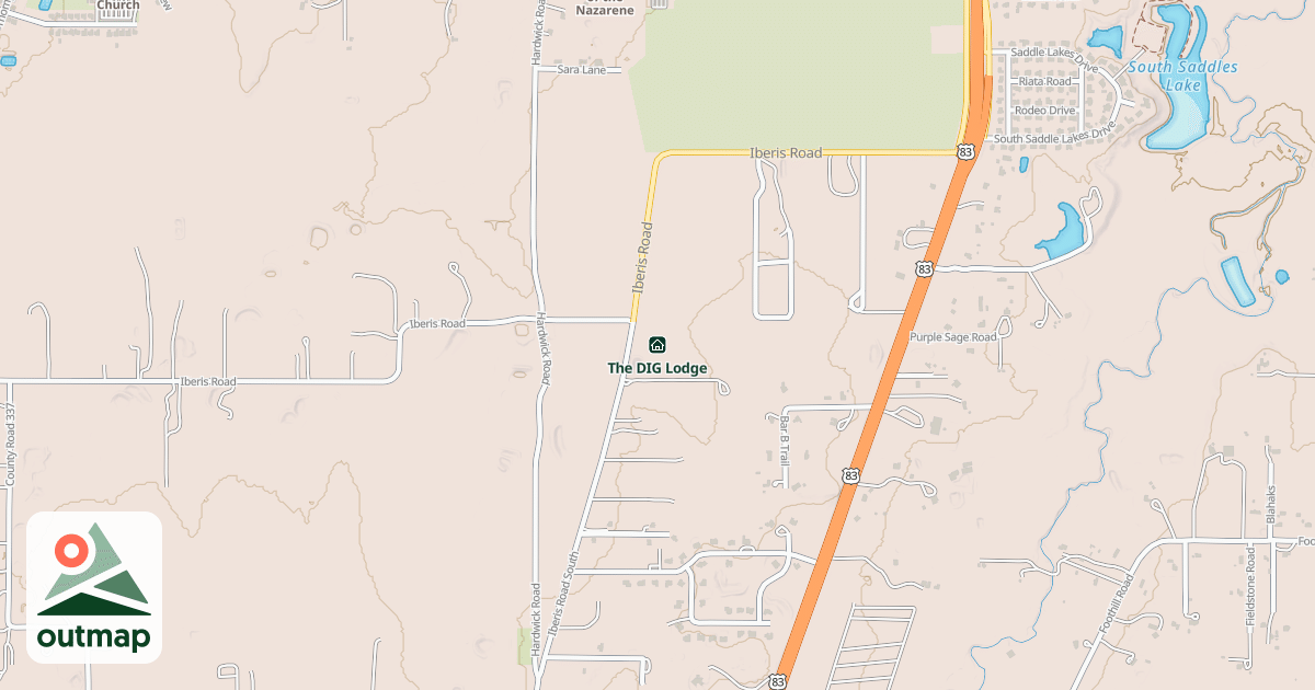 Map of The DIG Lodge