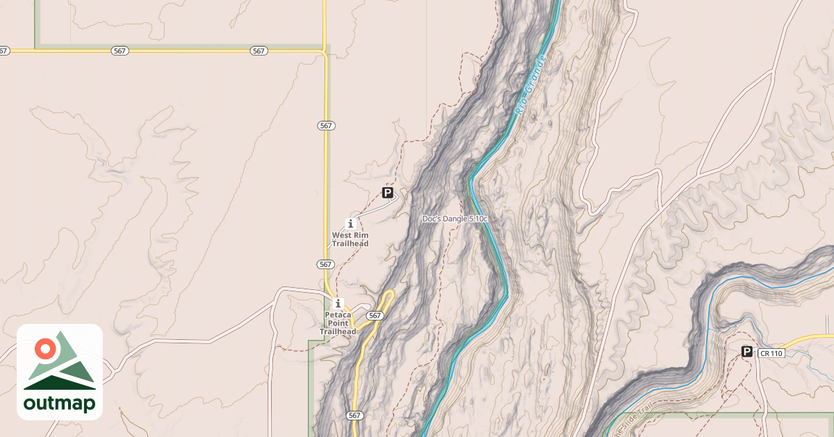 Map of Doc's Dangle