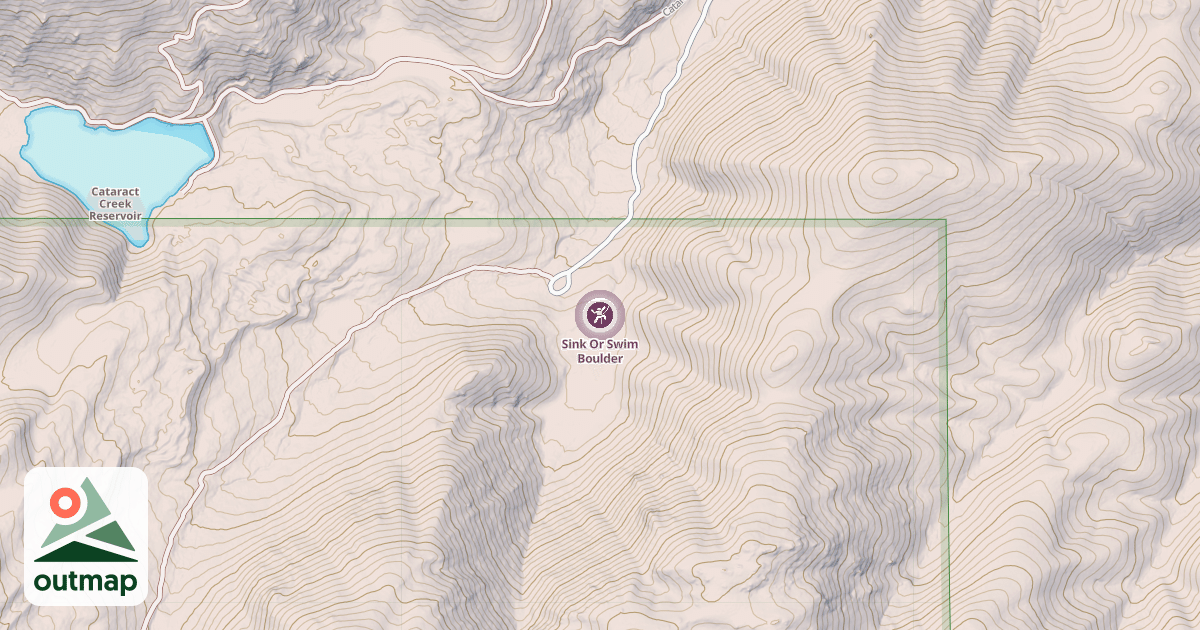 Map of Sink Or Swim Boulder