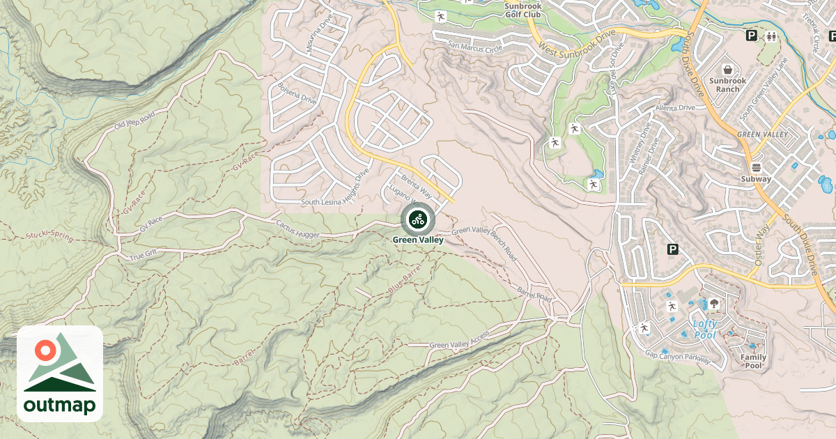 Map of Green Valley