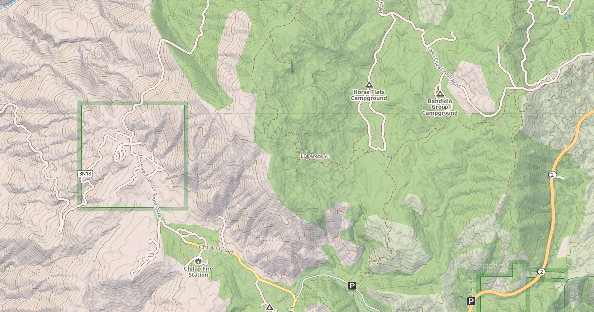Map preview of LBJ Arete