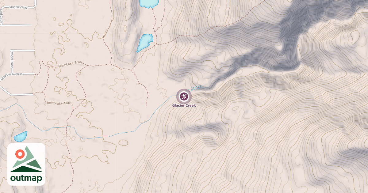 Map of Glacier Creek