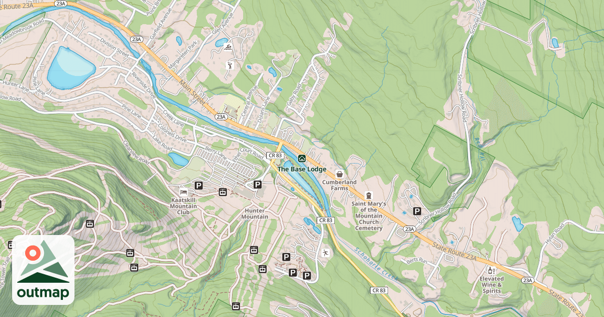 Map of The Base Lodge