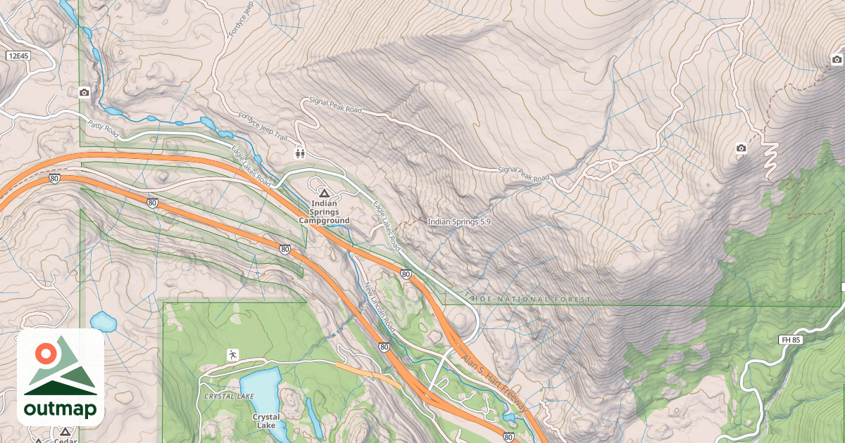 Map of Indian Springs