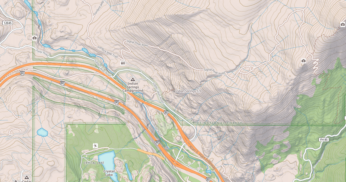 Map preview of Indian Springs
