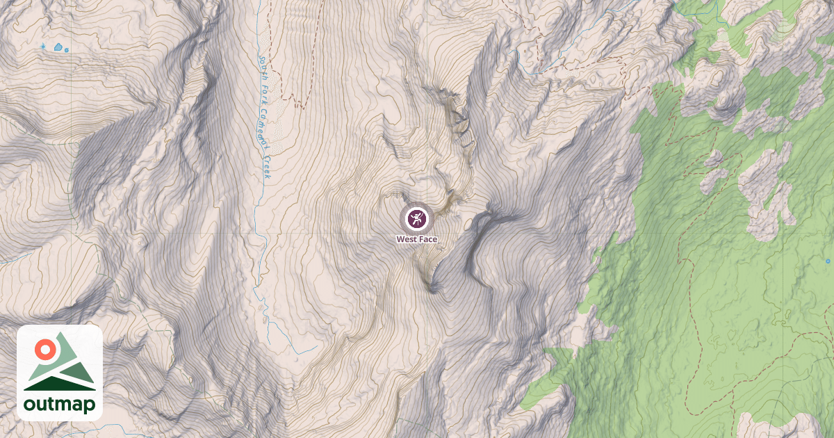 Map of West Face