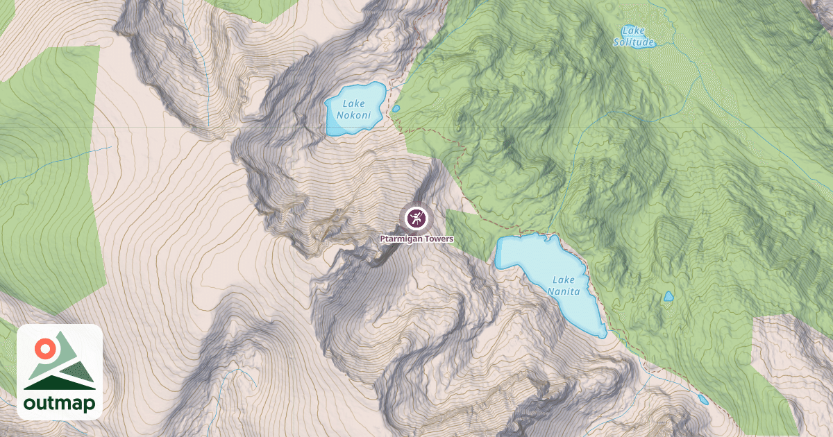 Map of Ptarmigan Towers