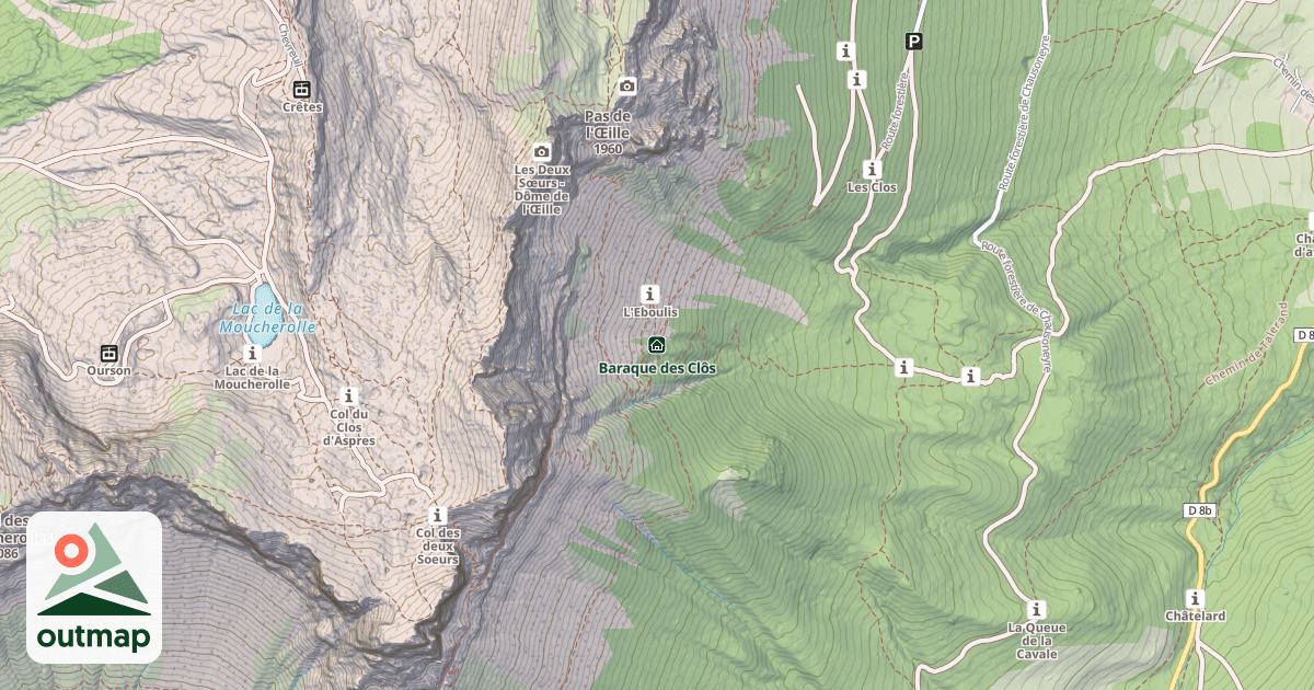 Map of Baraque des Clôs