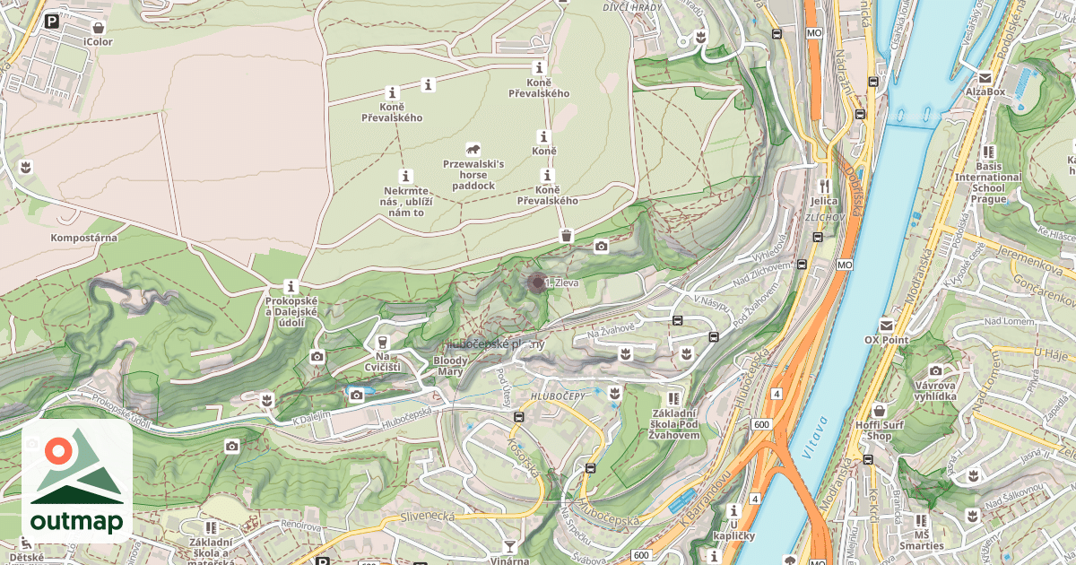 Map of 1. Zleva