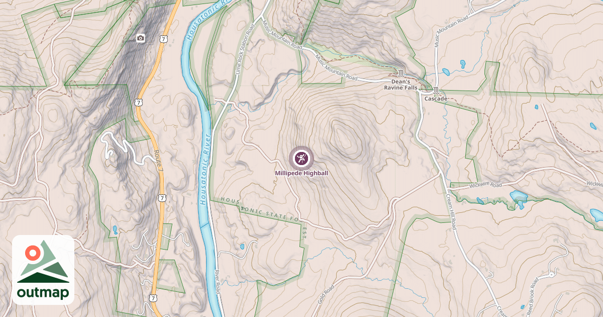 Map of Millipede Highball