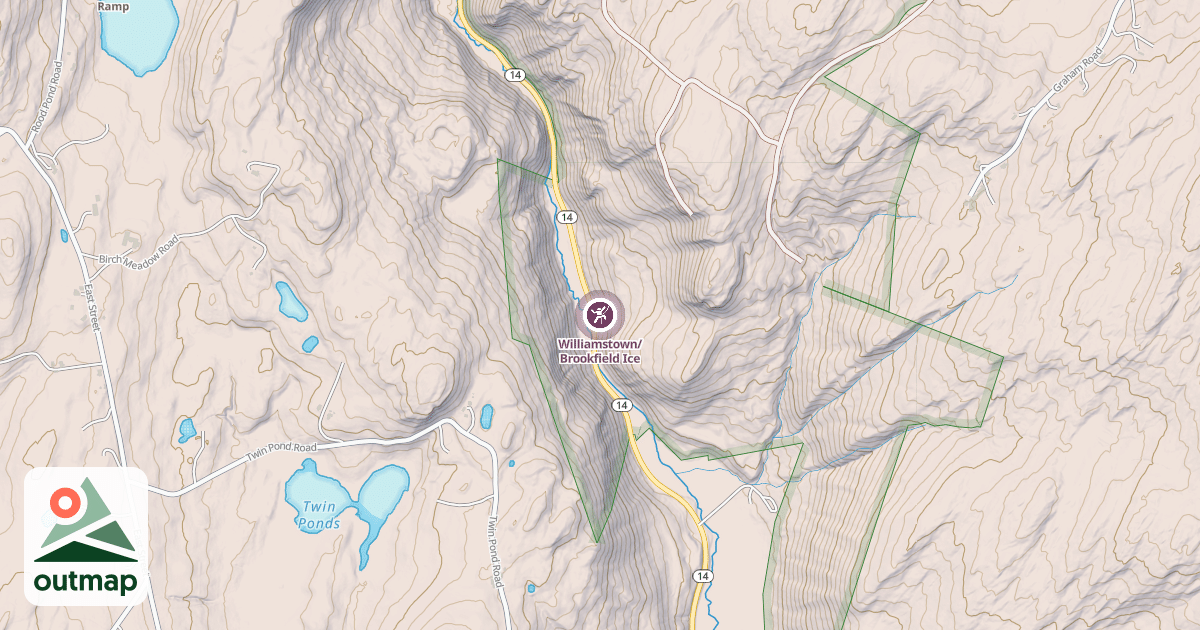 Map of Williamstown/Brookfield Ice