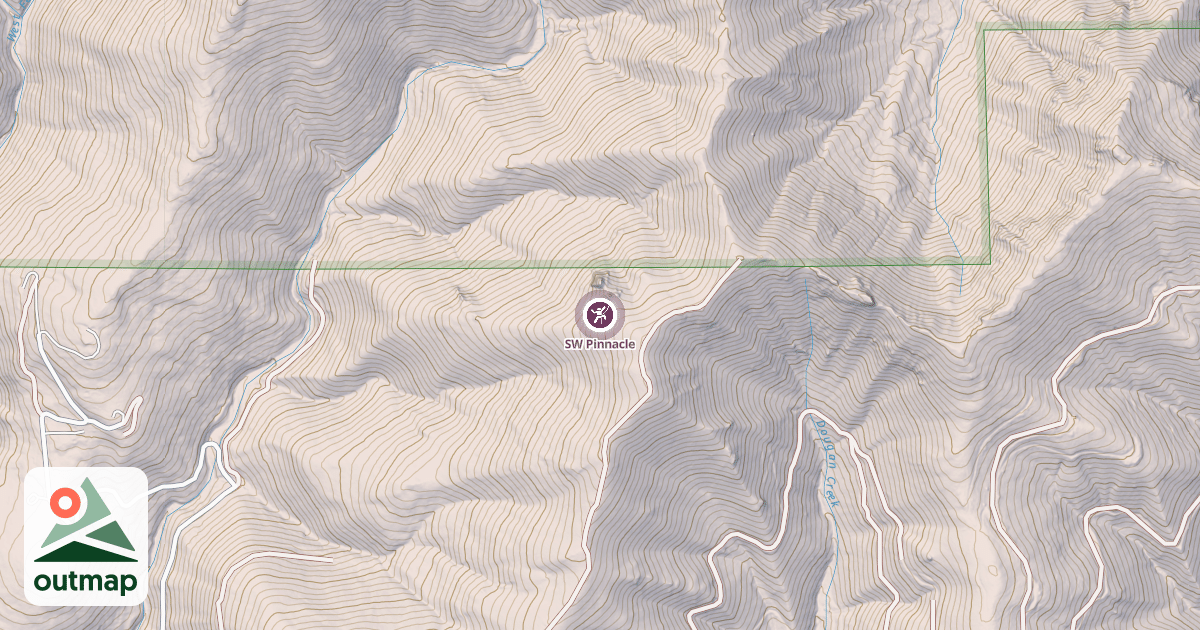 Map of SW Pinnacle