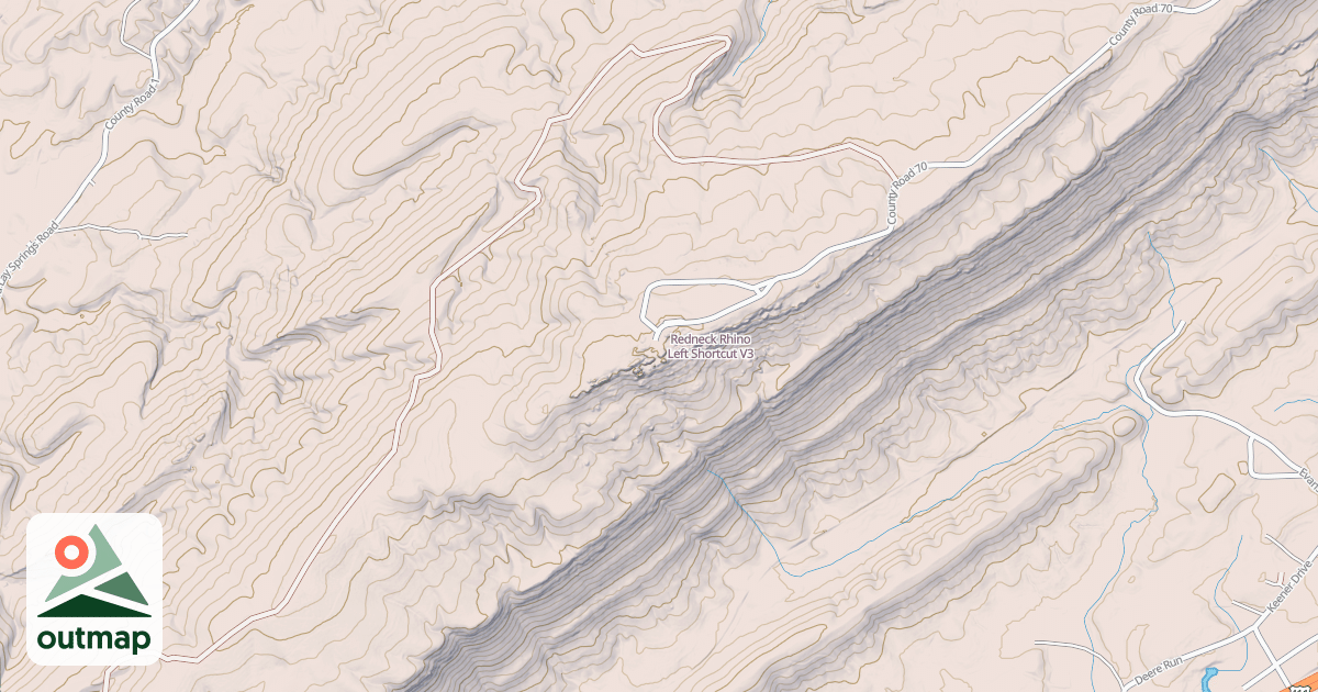 Map of Redneck Rhino Left Shortcut
