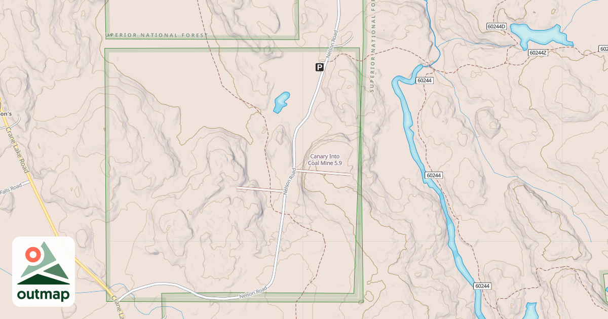 Map of Canary Into Coal Mine