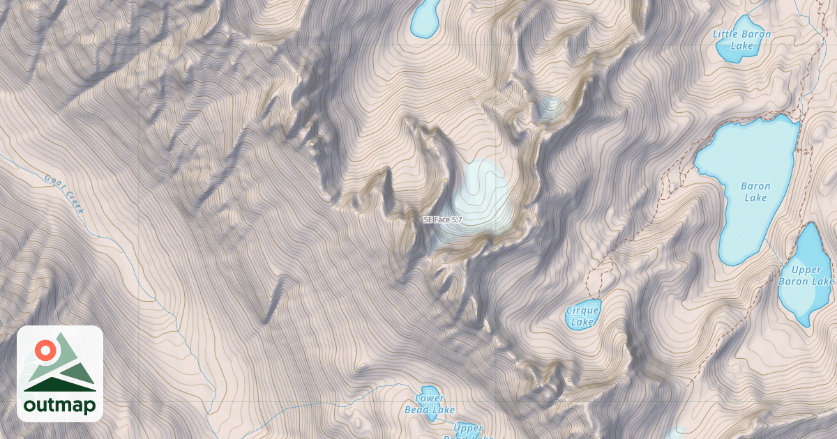 Map of SE Face