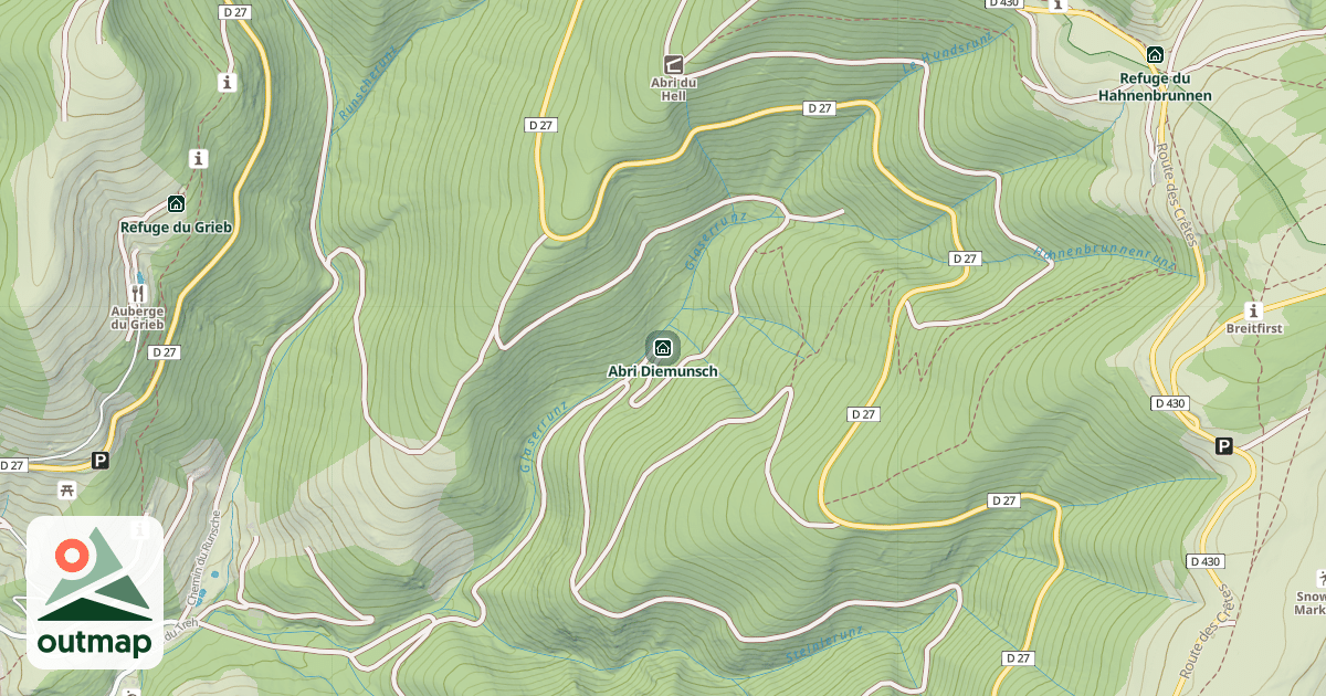 Map of Abri Diemunsch