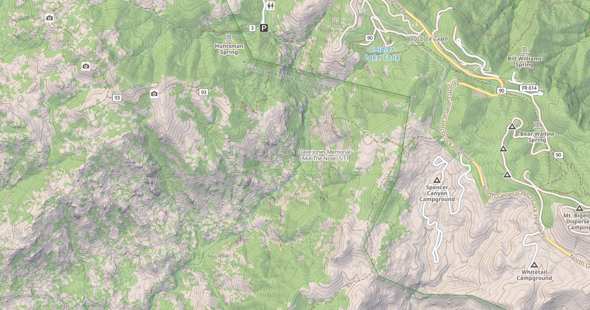 Map preview of Dave Jones Memorial (AKA The Nose)