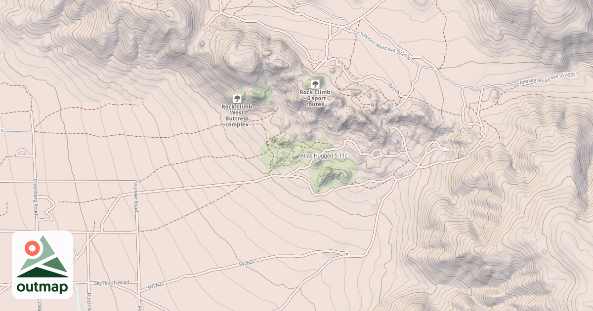 Map of Atlas Hugged