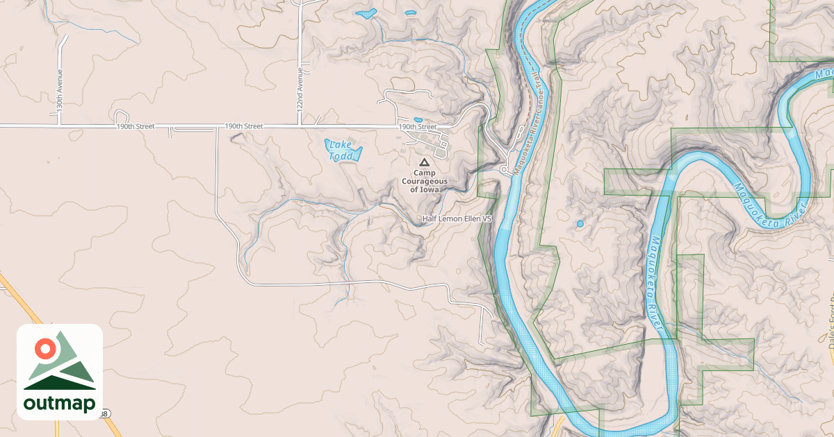 Map of Half Lemon Ellen