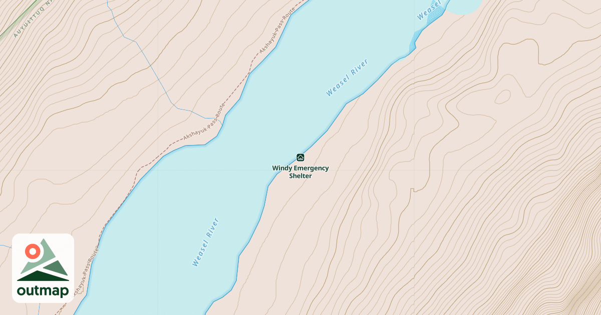 Map of Windy Emergency Shelter