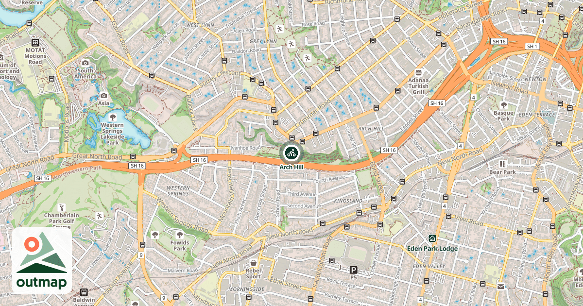 Map of Arch Hill
