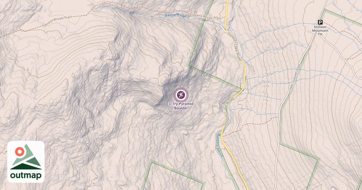 Map of 3. Try-Pyramid Boulder