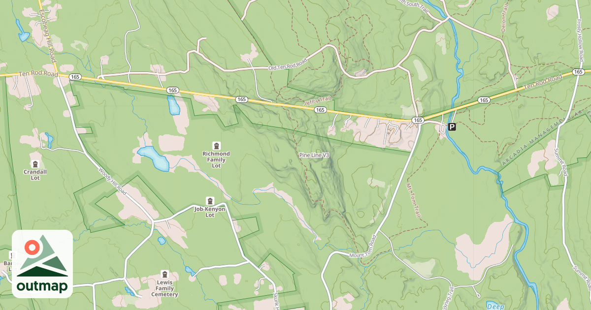 Map of Pine Line