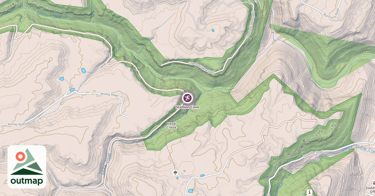 Map of Stallion Cave