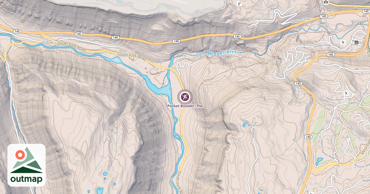 Map of Pocket Boulder, The