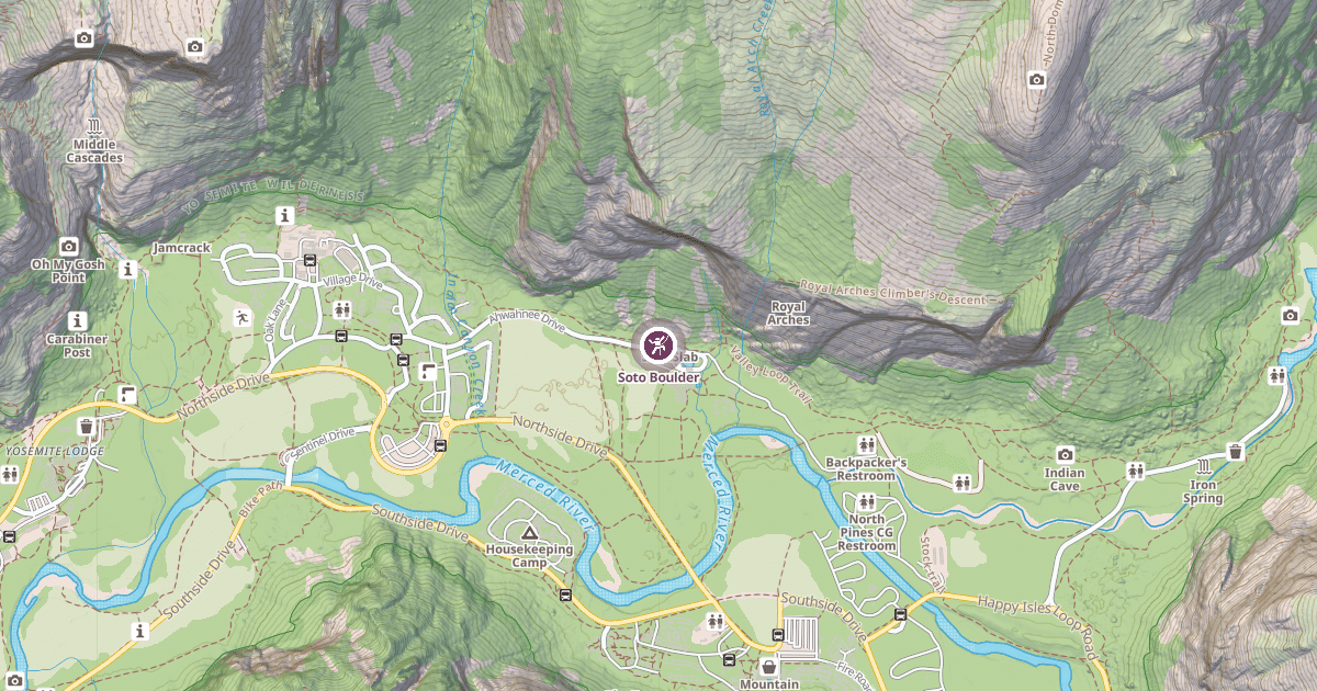 Map preview of Soto Boulder