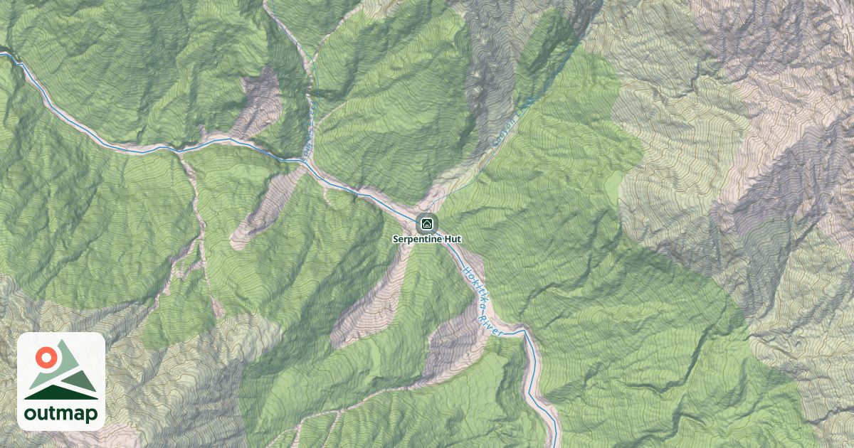 Map of Serpentine Hut