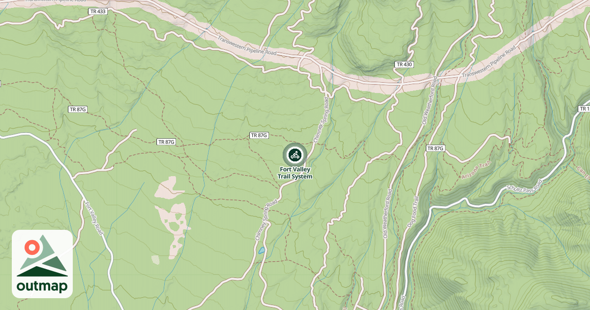 Map of Fort Valley Trail System