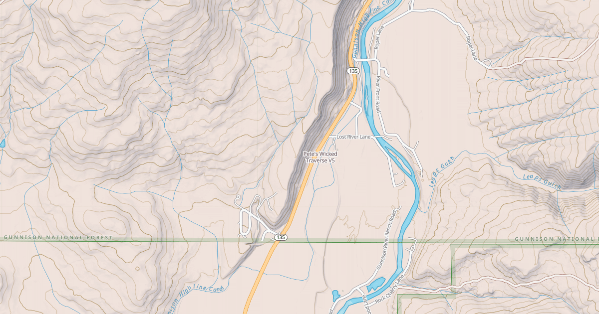 Map preview of Pete's Wicked Traverse