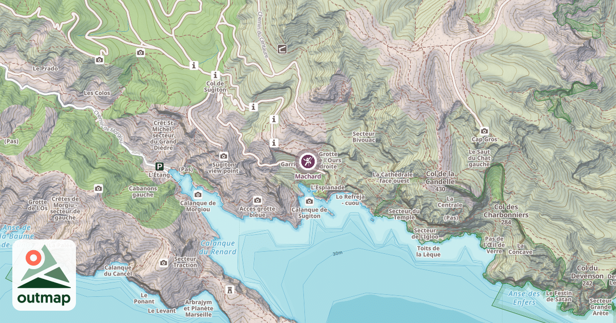 Map of Machard