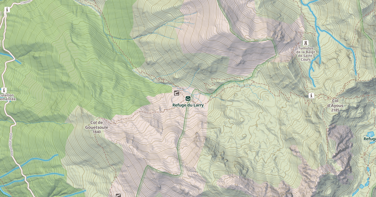 Map preview of Refuge du Larry