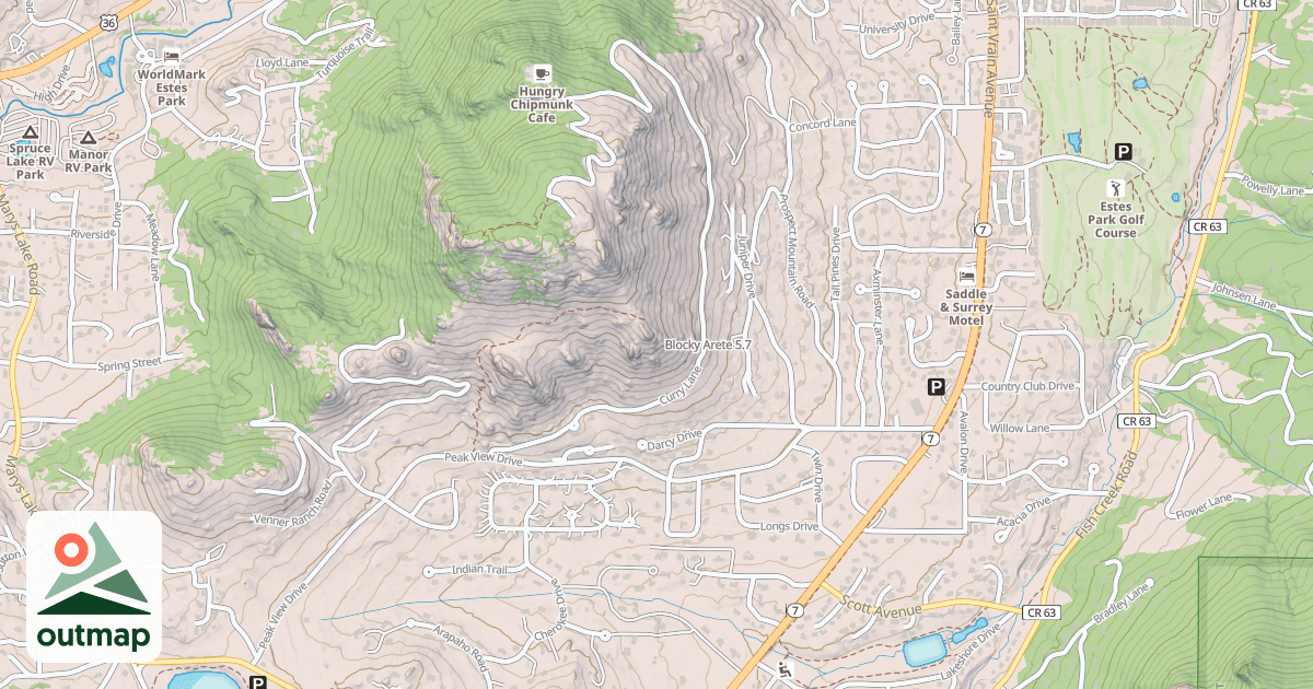 Map of Blocky Arete